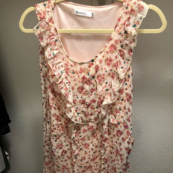 Pink Floral Springtime Dress with Pockets - Picture 1 of 2